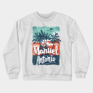 Escape to Manuel Antonio: Tropical Landscape Art 🏖️ Crewneck Sweatshirt